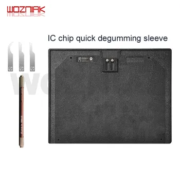 

WOZNIAK M80 IC Chip fixture Degumming Board High Temperature Resistant Synthetic Stone Maintenance Pad FOR IPHONE Glue Removal