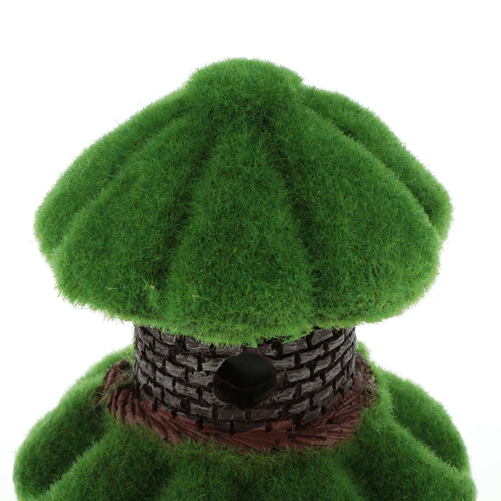 Fish Tank Ornament Aquarium Decorative Retro Chinese Building Reptile Hideaway