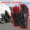 Winter Motorcycle Electric Heated Gloves Windproof Cycling Warm Heating Touch Screen Skiing Gloves USB Powered For Men Women ► Photo 2/6