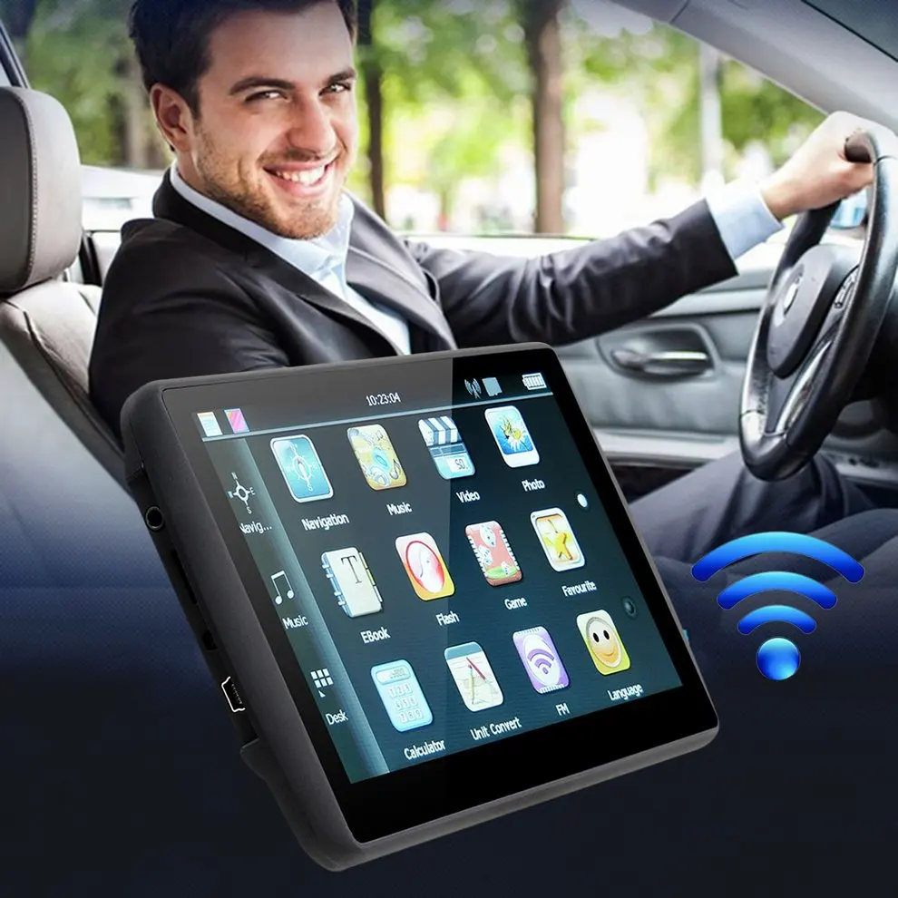 

799 7-Inch 8GB ROM+128M RAM TFT-LCD Display GPS Navigator 800*480 Capacitive Touch Screen GPS Navigation For Car Truck