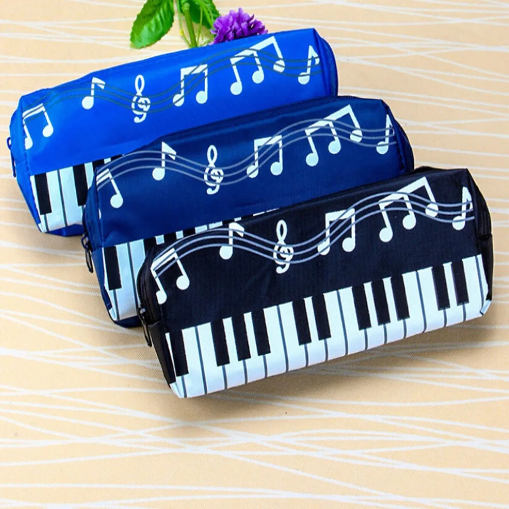 

2019 Korean Version Musical Piano Keyboard Storage Bag Stationery Cosmetic Bag Music Pen Bags Box Storage Bag School-supplies