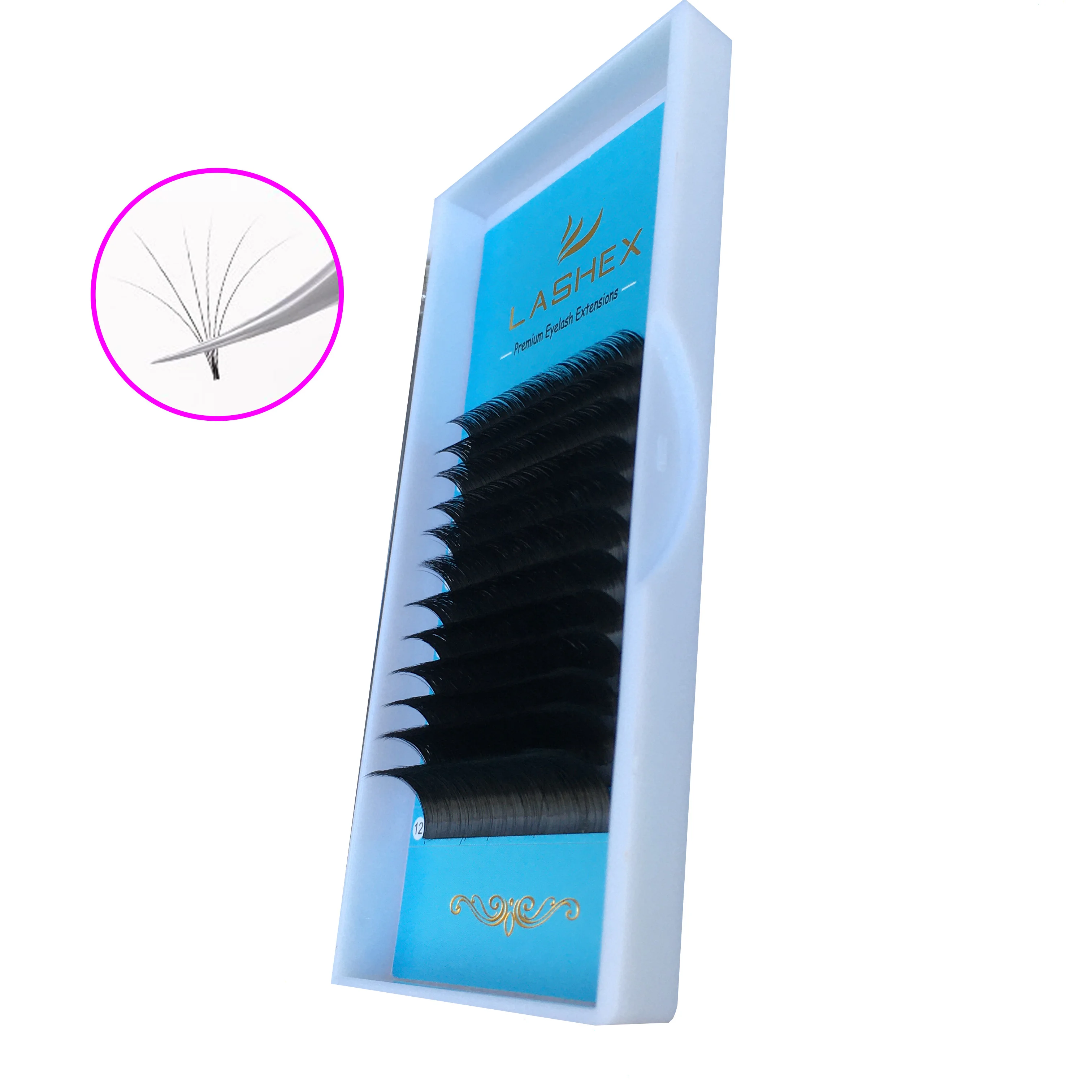 

Self-making Fans volume Matte black Eyelashes Extension Korea PBT Automatic Flowering Lashes 8-15mm Easy Fan Lash Extension