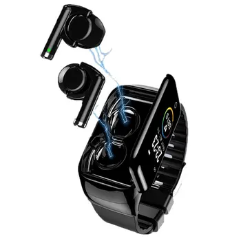 

Newest Portable M7 Smart Watch With Bluetooth Earphones Support Siri BT5.0 Heart Rate health Monitor Smartwatch Call Smart Band