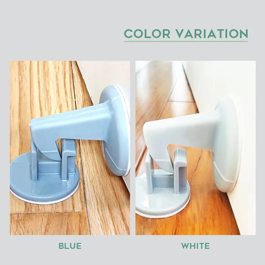 2PCS Home Door Lock Protective Pad Silicone Door Handle Anti-Collision Stickers Doorknob Back Wall Protector Savior Crash Pad