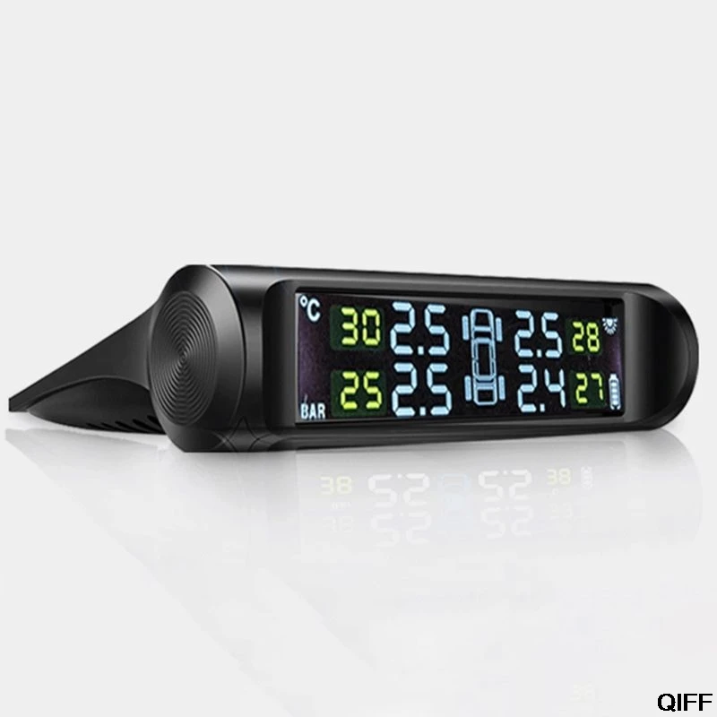 Прямая поставка и Солнечная Беспроводная TPMS автомобильная система контроля давления в шинах w/4 Внутренний датчик Aug. 22