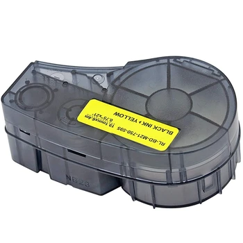 

High Adhesion Vinyl Label Tape (M21-750-595-YL) Black On Yellow Vinyl Film Compatible with BMP21-PLUS IDPAL and LABPAL Label Pri