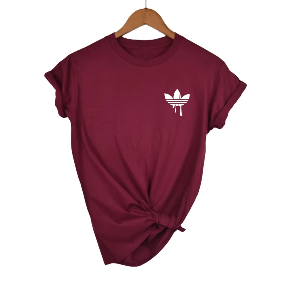 Высокое качество, 18 цветов, XS-2XL, простая футболка для женщин, хлопок, эластичная Базовая футболка, Женские повседневные топы, женская футболка с коротким рукавом - Цвет: chestnut 3