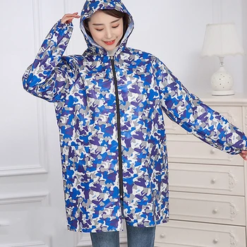 

Kitchen Apron Unisex Long Sleeve Fashion Gown Camouflage Waterproof And Oil-Proof Men Adult Overalls Zipper Kitchen Clothes
