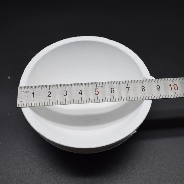 Tazza Crogiolo In Quarzo Da 1 Kg Con Coperchio Per Fusione Oro E Argento - Foto 2