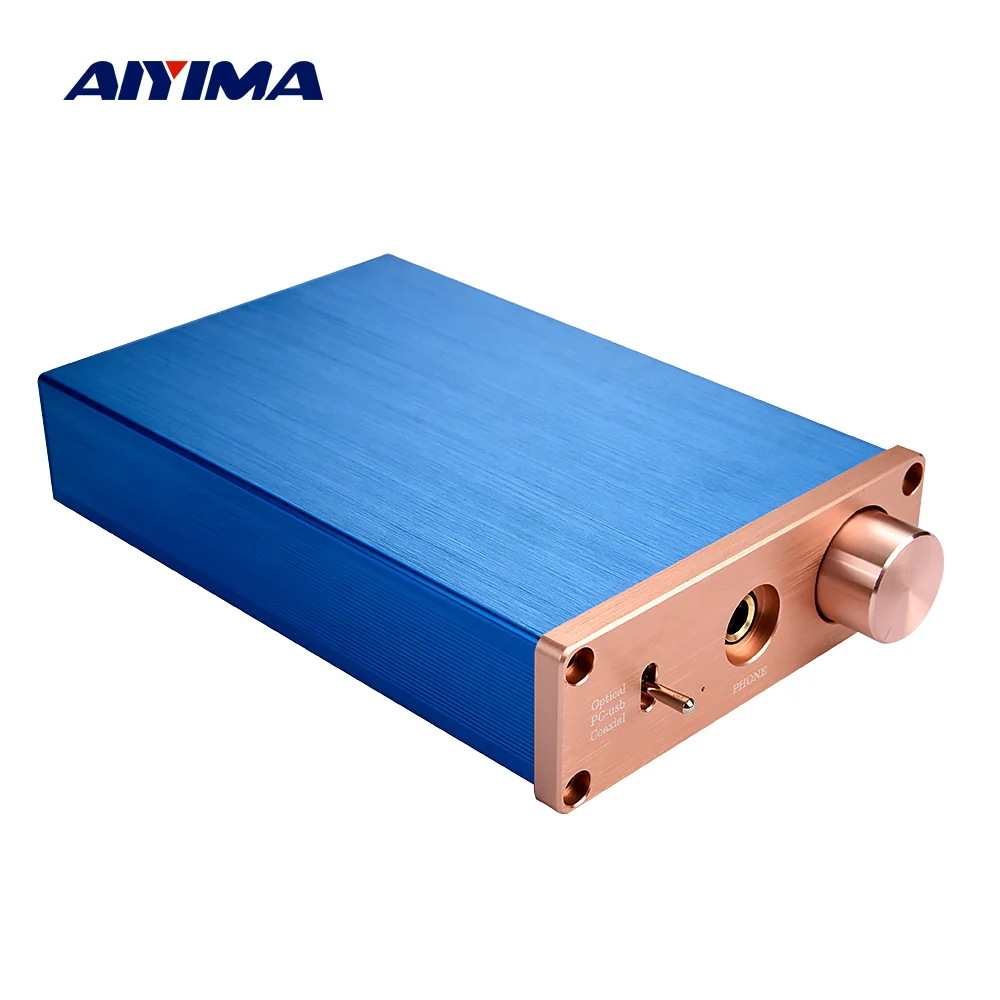 Цифровой аудио декодер AIYIMA 12 В USB DAC Hi-Fi усилитель для наушников Amp 24 бит