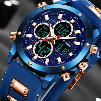 

Led Rubber Strap Watch Men Top Brand Sport Watches Mens Waterproof Quartz Clock Man Military WristWatch Relogio Masculino