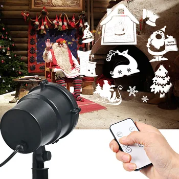 

Christmas Snowfall Laser Projector Lights Moving Snow Garden Led Stage Lights Snowflake Laser Light for Xmas Party Outdoor Party