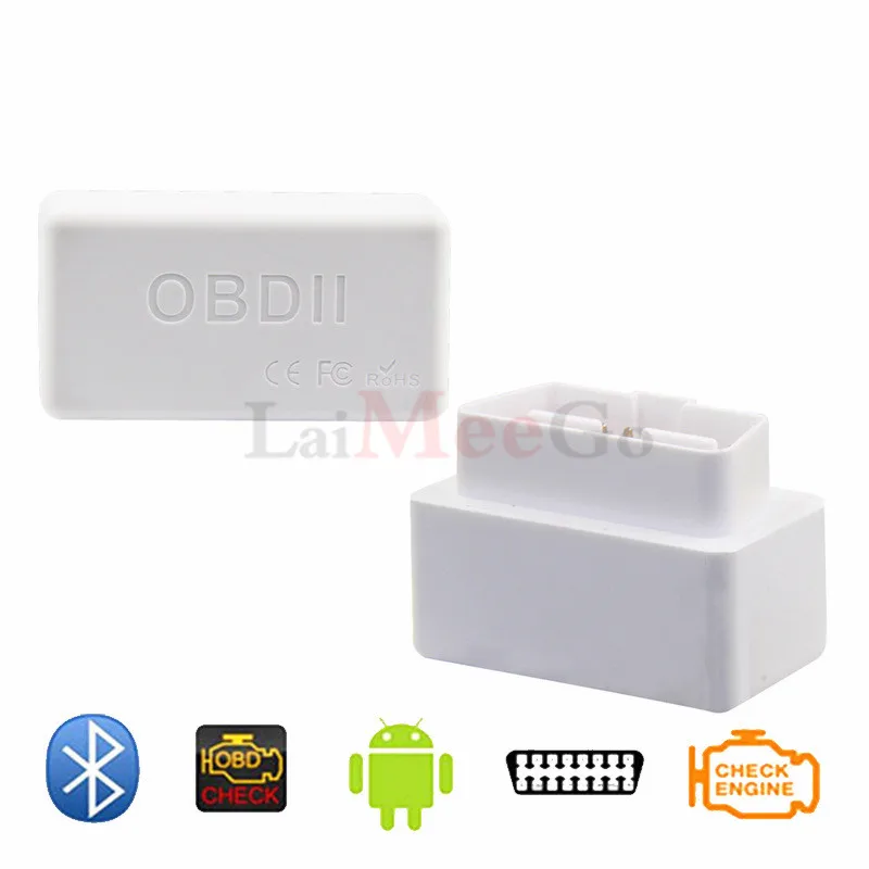 V2.1 Белый Супер Мини ELM327 Bluetooth OBD2 сканер Смарт авто код ридер Поддержка всех OBD 2 протоколы Android последние