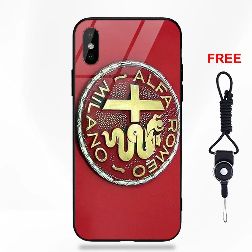 Потрясающий супер автомобиль Alfa Romeo Логотип Supercar для Apple iPhone 5 5C 5S SE 6 6S 7 8 Plus X XS Max XR