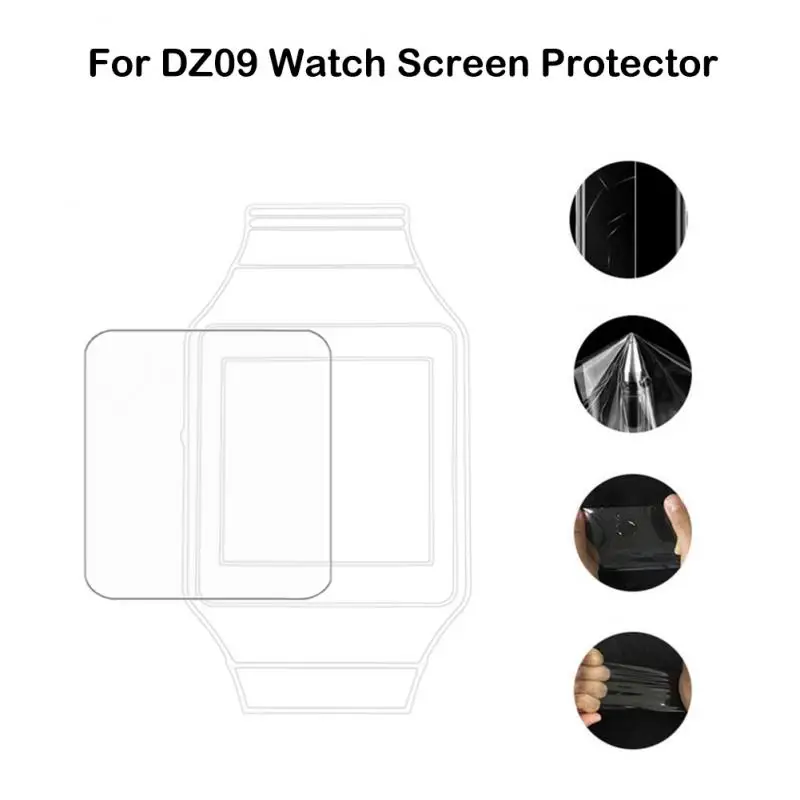 3 Pcs/set Soft Smart Watch Tempered Film Scratch-resistant Protector Protective Screen Film For Samsung DZ09 Smart Watch