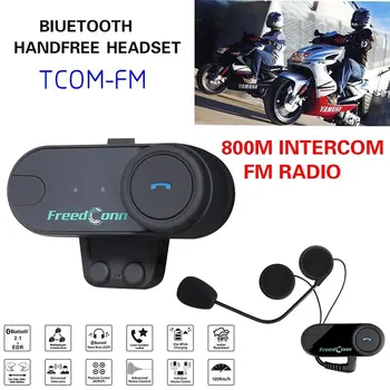 

Motorcycle Intercom Helmet Bluetooth Headset intercomunicador Waterproof Noise Reduction FM Voice Control Answering Hand free