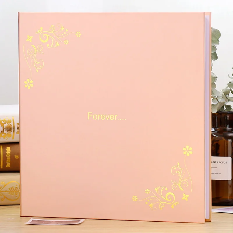 Альбом серии "сделай сам" фотоальбом тип пасты самоклеящийся Ламинирующий домик креативные пары романтическая книга подарок на день рождения - Цвет: 12inchForever