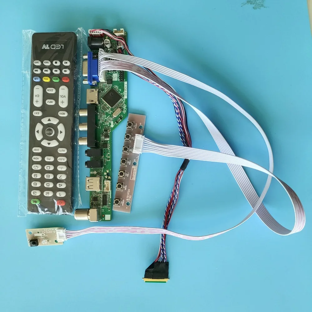 Kiti N156BGE LA1 VGA Uzaktan 40pin LVDS Paneli Ekran Denetleyicisi 