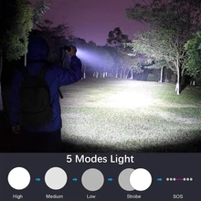 

Powerful LED Flashlight USB Rechargeable LED Torch P70 P50 Hand Lamp 18650 26650 Tactical Flashlights Led Diving Lamp