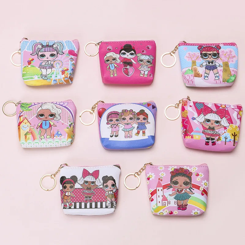 

LOL Surprise Girl Coin Purses Bag Money Bags for Girls Women Wallets Small Card Holder Key Ladies Purse Kids Bag Organiser