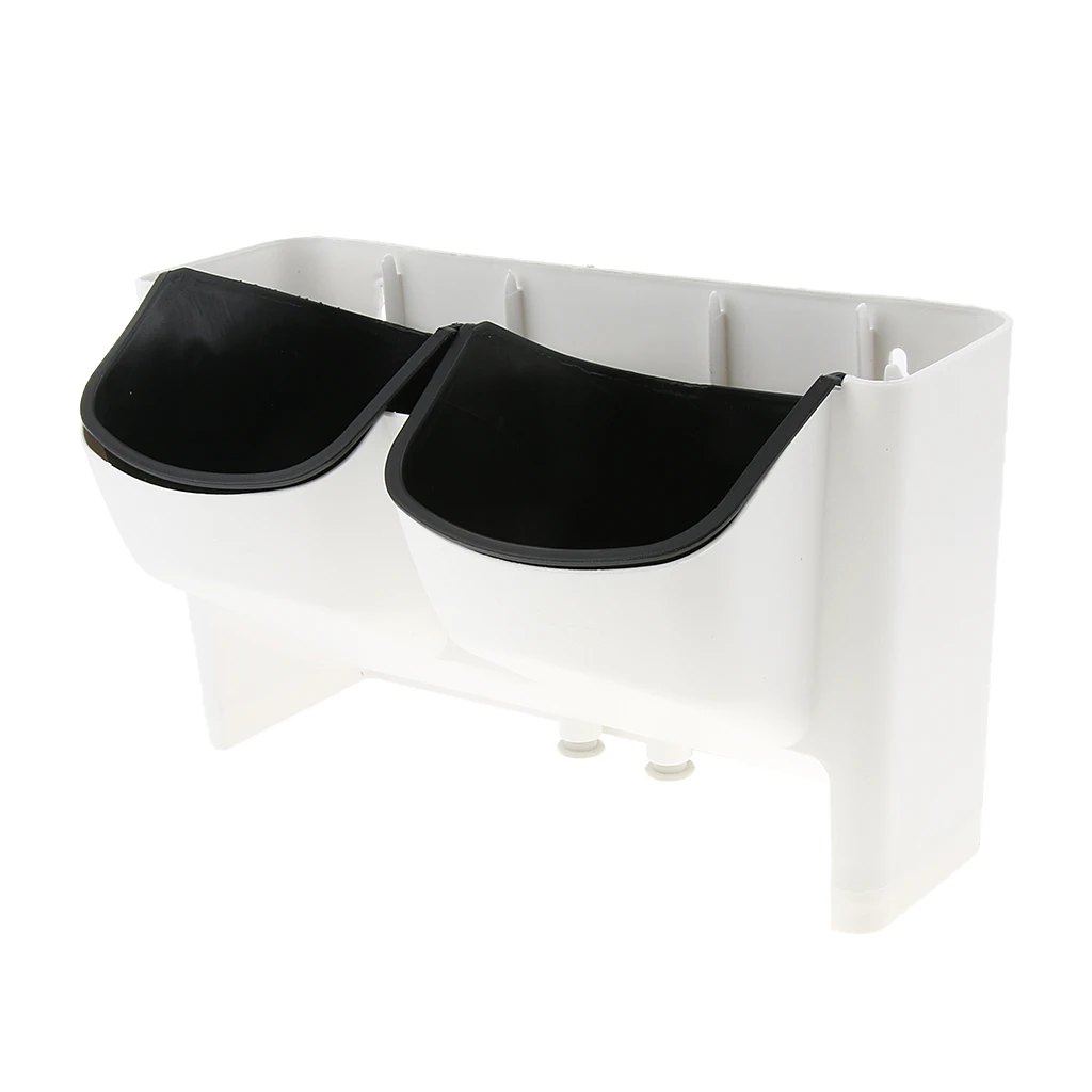 Wall Hanging Garden Planter Box 2 Pocket Indoor Outdoor Vertical Herb Pot Decor / White Green Red Yellow PICK