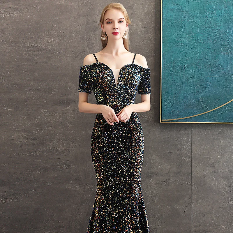 Vestidos De Gala, платья для выпускного вечера со стразами, длинные,, на тонких бретелях, Vestidos De Fiesta Largos vestido de festa