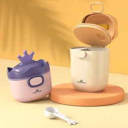 Newborn Kids Essential Cereal Milk Powder Box Portable Baby Food Storage Containers Outdoor  Nuts Snacks Storage Case With Scale