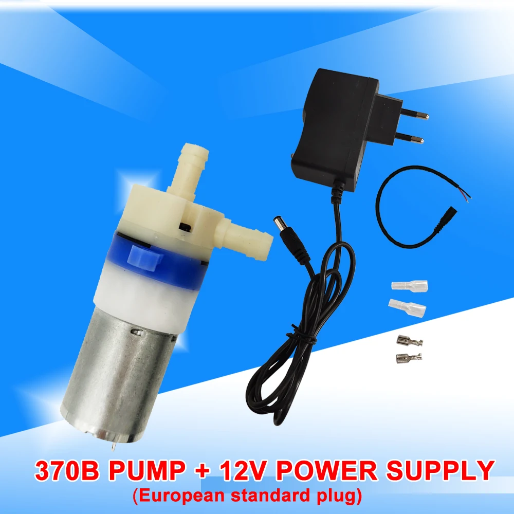 12V Micro DC Water Pump Food Grade Water Dispenser 370 Mini Pump 0.7-1.2L/min Low Noise Long Life Self-priming Customized dc water pump