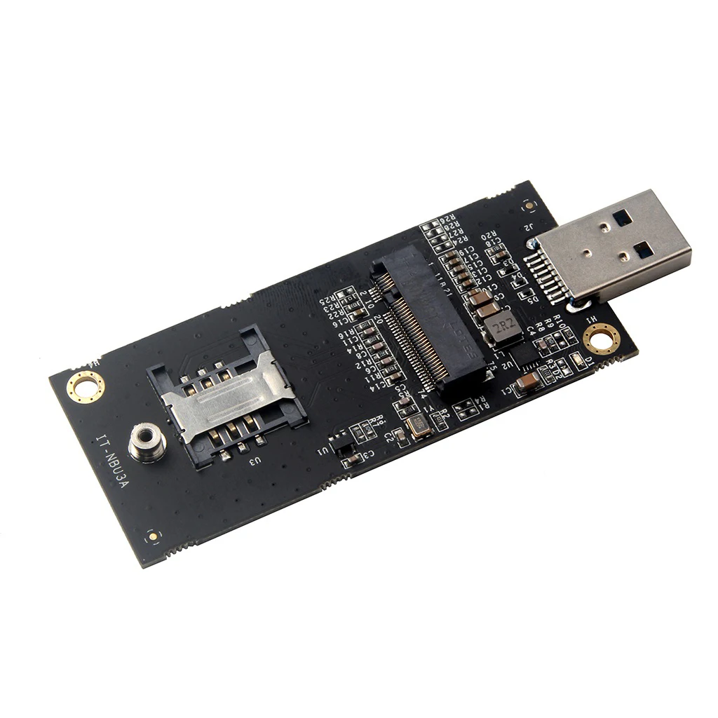 M.2 к USB 3,0 адаптер с разъемом для sim-карты ключ B передача карты для NGFF M.2 LTE 4G модуль EM7565 EM7430 EM7345 EM7355 EM7305