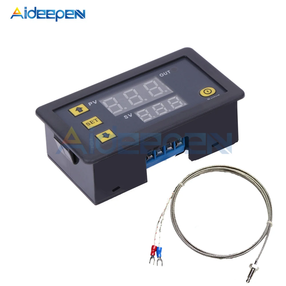 12VDC / Celcius Digital DC Temperature Meter for K Type Thermocouple Sensors 