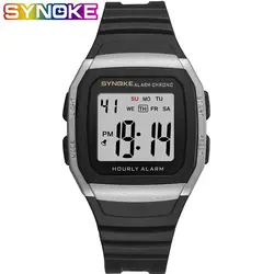 SYNOKE для мужчин спортивные светодиодный часы Мужские Цифровые часы мужской электронные часы водонепроница