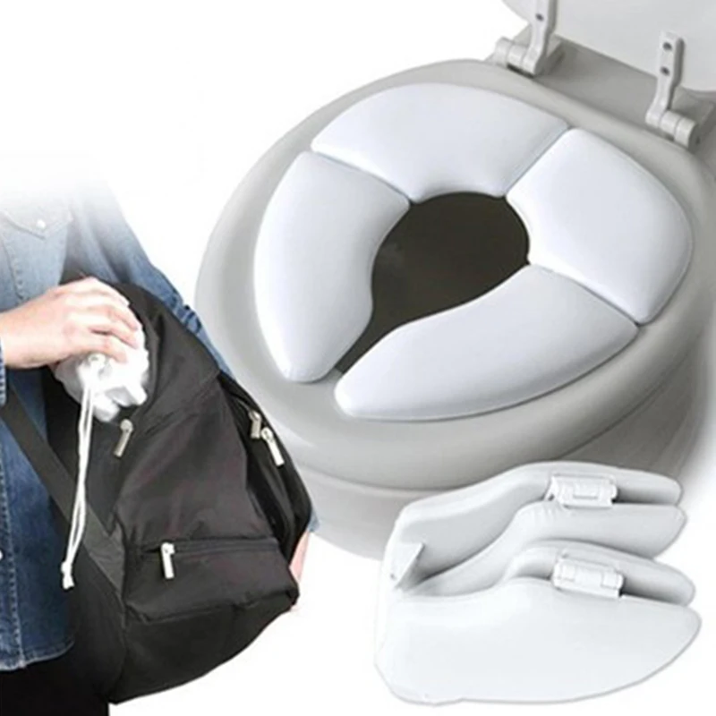 Portable Kids Travel Potty Seat Pad Baby Folding Toilet Training Seat Cover Toddler Urine Assistant Cushion Children Pot Seater images - 6