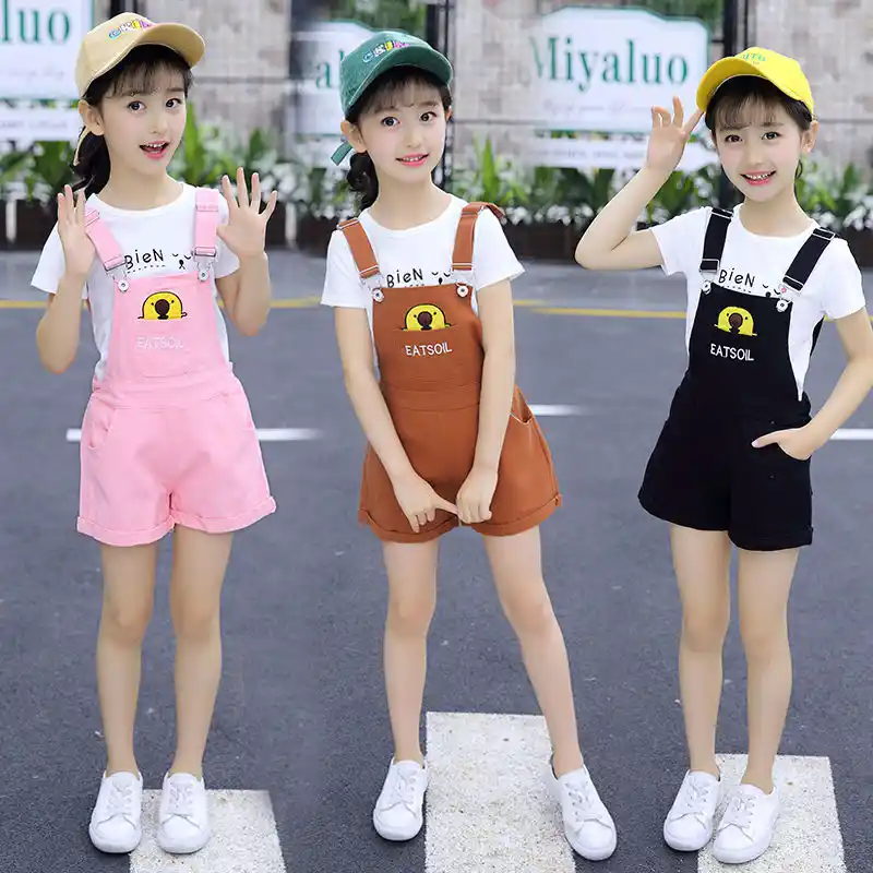 summer Denim Slip dress 2020 new Kids Baby girl clothes lace Jeans
