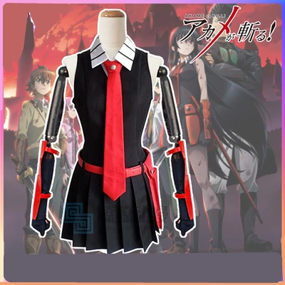 Высококачественный аниме Akame ga KILL! Костюм для косплея милая девушка Kawaii Лолита
