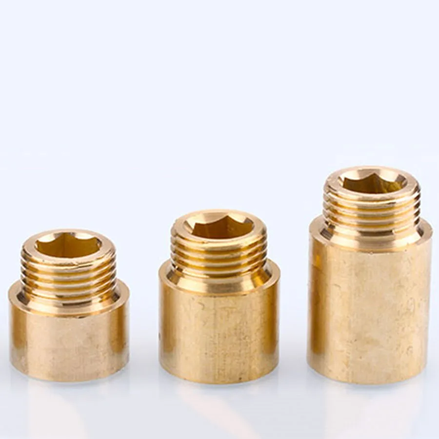 1 2 Copper Pipe Fittings Female And Male Thread Extension Joint Water Pipe Adapter Fittings Extended Butt Joint Pipe Fittings Aliexpress