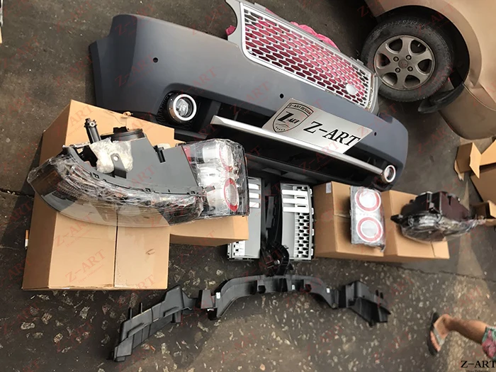Передний бампер из полипропилена для Land Rover Range VOGUE 2005 2008 модифицированный