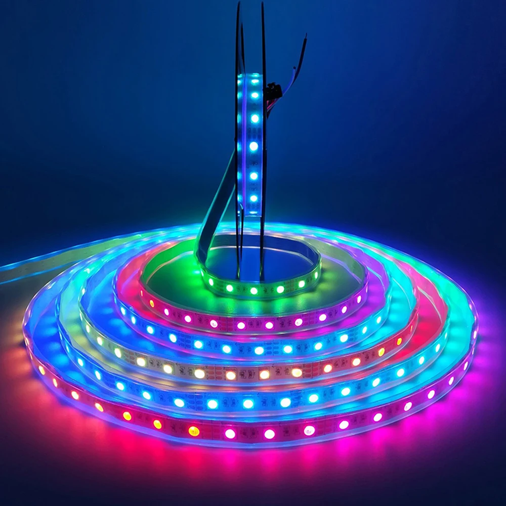 УФ ws2812 Светодиодная лента s rgb 5050 светодиодная полоса светодиодов m 5 в RGB USB
