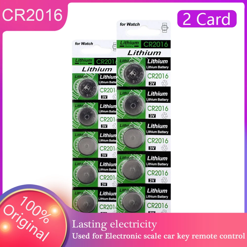 YCDC-Pila de botón Original CR2032, 3V, batería de botón de litio para reloj, calculadora de Control remoto, celda KCR2016 ECR2016, 10 Uds.