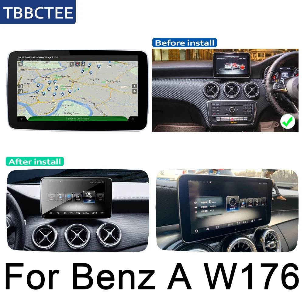 Для Mercedes Benz A Class W176~ NTG Android автомобильный gps навигационная карта стиль мультимедийный плеер Автомобильный Wifi головное устройство