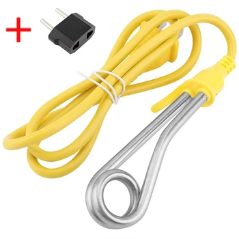 

Mini Electric Water Heater 600W 220V Portable Water Heaters Boiler Hot Water Coffee Immersion Travel Use Stainless Steel Rod