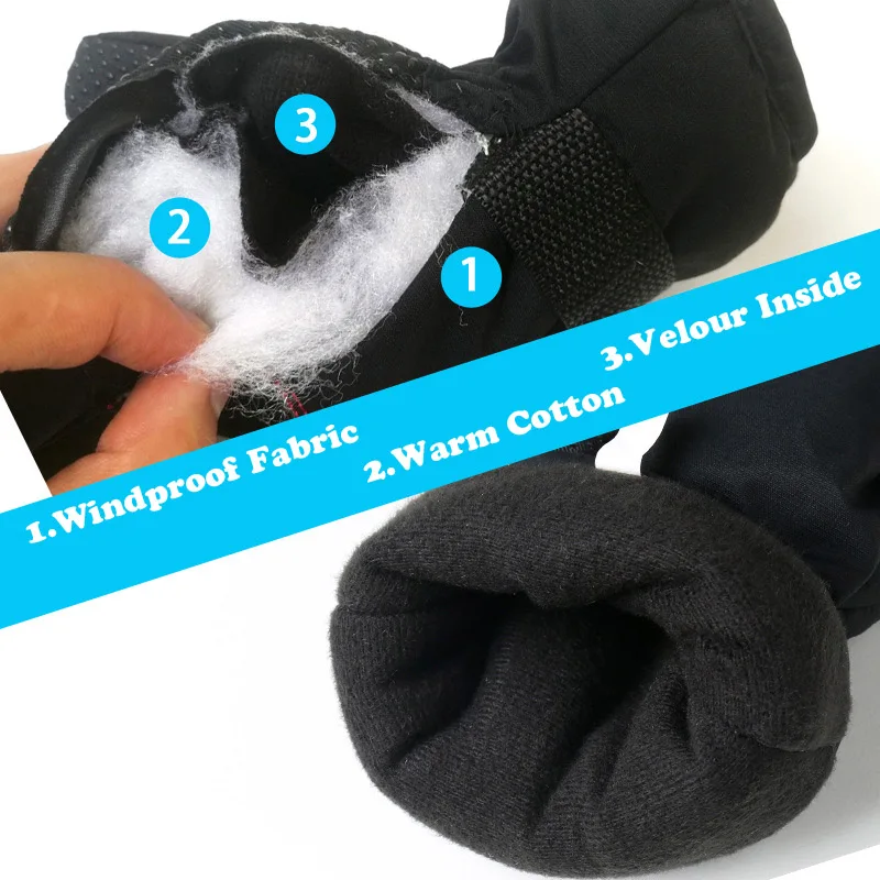 Waterproof skiing gloves 5
