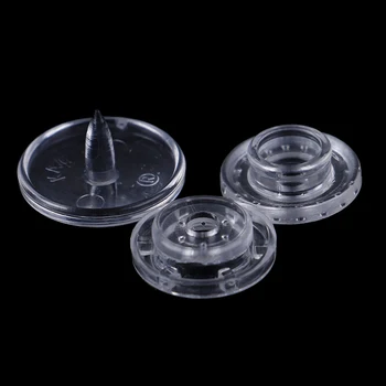 

50 Sets Clear KAM Resin Snap Buttons Plastic Snaps Fasteners Press Studs Size T5 Caps high quality