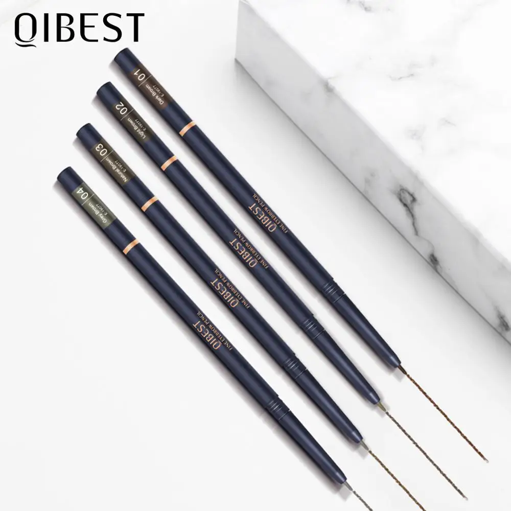 Карандаш для бровей QIBEST косметический тинт макияжа натуральный стойкий