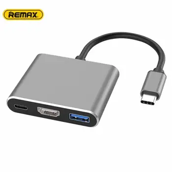 

3 in 1 Type-c to HDMI 4K 1080P adapter portable Type-C male to HDMI USB 3.0 Female Adapter 5Gbps Transmission Rate