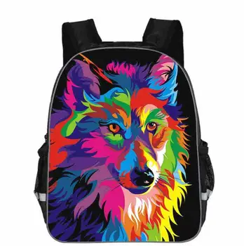 

Animal Wolf Backpack for Teenager Boys Girls Daypack Women Men Rucksack Children School Bags Students Backpack Kids Bookbag