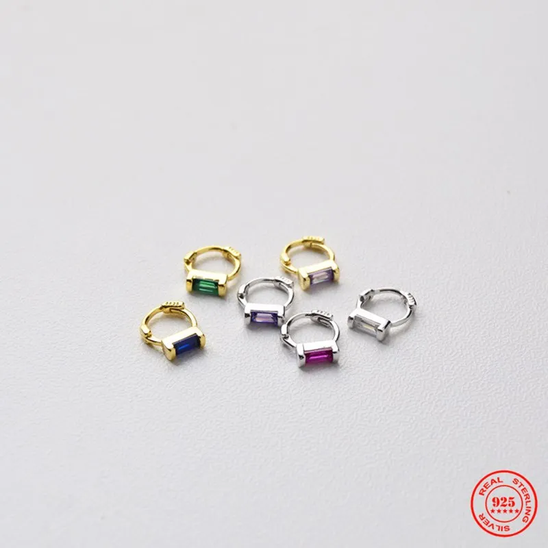 Серьги yizai из стерлингового серебра 925 пробы модные серьги с прямоугольным