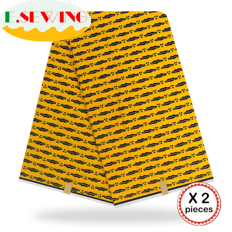 Анкара африканская вощеная ткань принтом 12 ярдов хлопок настоящий голландский воск Гана нигерийский стиль для шитья африканские платья одежда 05