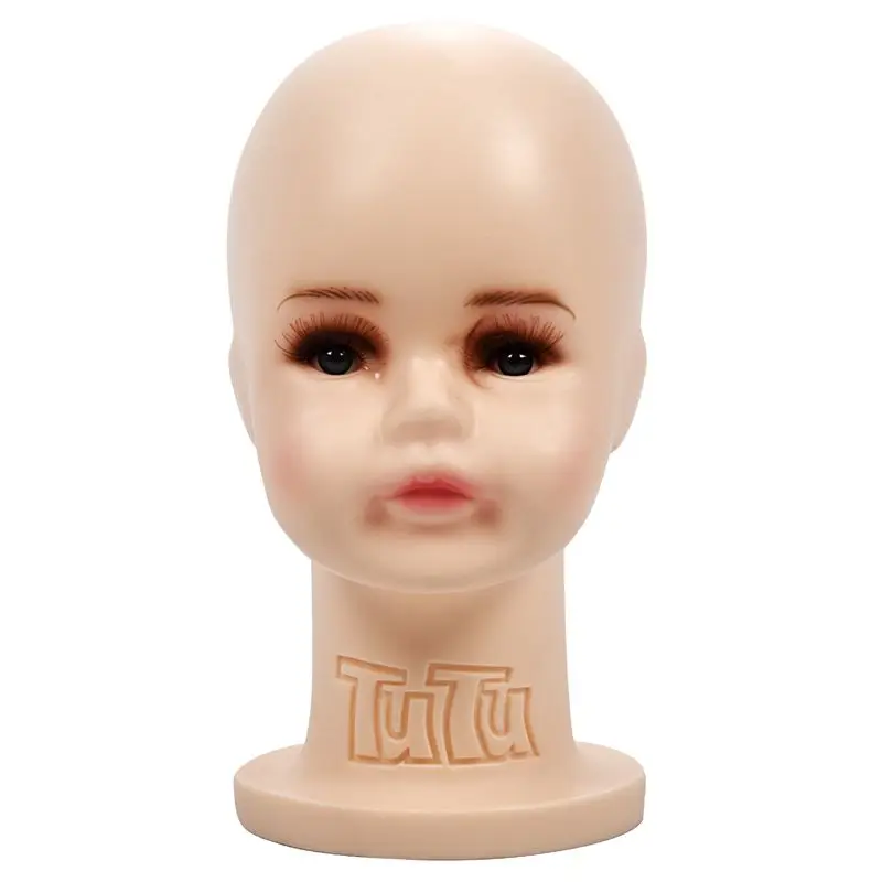 Small Children Mannequins White Manikin Head For Wig Hats Mould Show