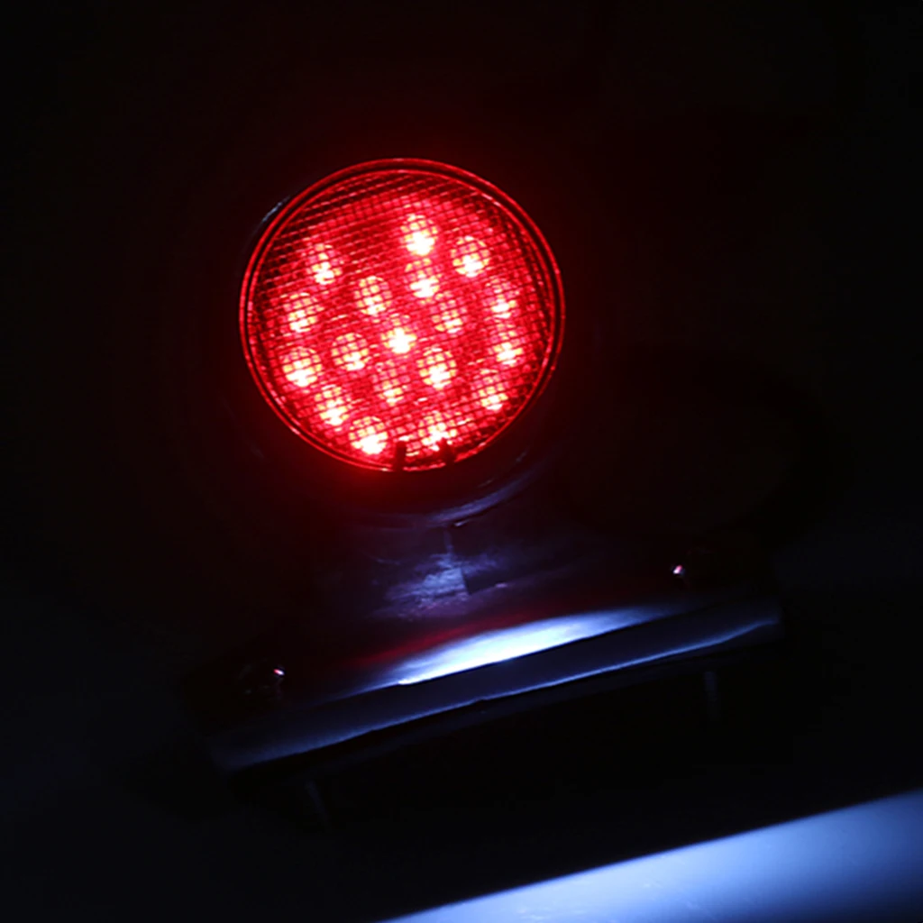 12V Motorcycle Bike Rear Tail Stop Red Light Lamp for Dirt Bike Taillight Rear Lamp Braking Light For Cafe Racer