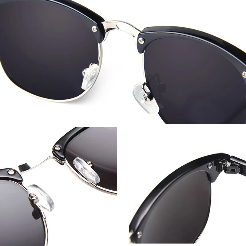 Поляризованные солнцезащитные очки в ретро стиле мужские и женские брендовые